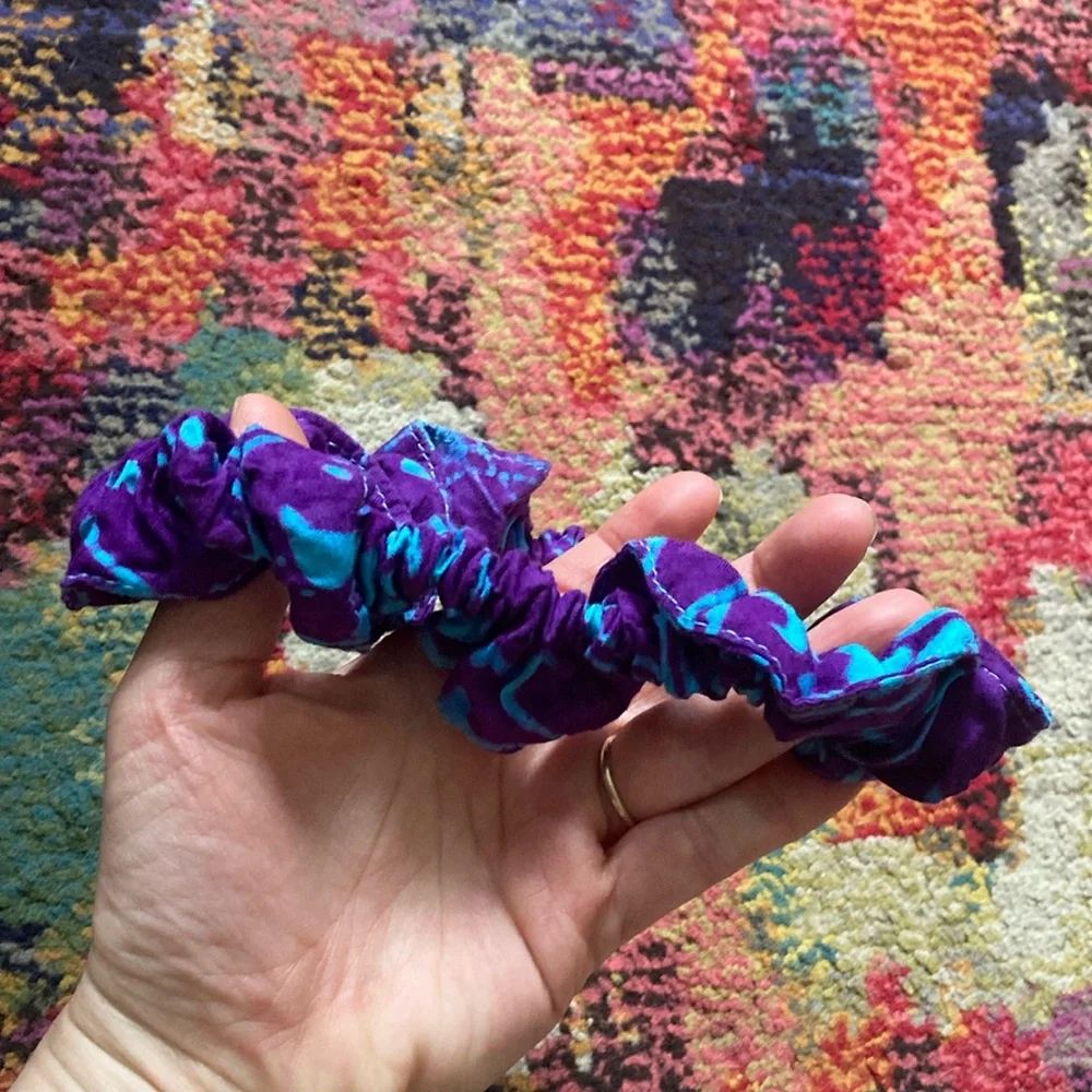Mexicali Blues Purple and Blue Hair Scrunchie